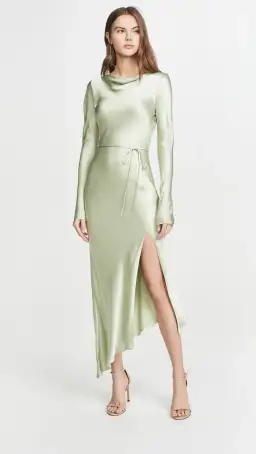 Bec & Bridge Crest Long Sleeve Midi Dress Peppermint Size 10