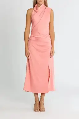 Misha Robbia Satin Dress Pink Size 8 for rent on The Volte - image 7