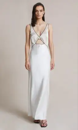Bec & Bridge Sandy Maxi Dress Ivory Size 14