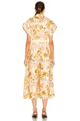 Zimmermann Rosa Roll Cuff Jumpsuit Print Size 16 for rent on The Volte - image 3
