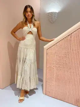 Significant Other Tuscany Dress in Cream Print Size 12 for rent on The Volte - image 3