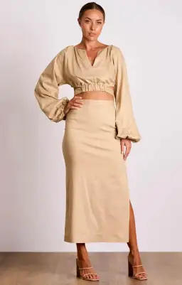 Pasduchas Cora Top And Skirt Set Raffia Size 8 for rent on The Volte - image 1