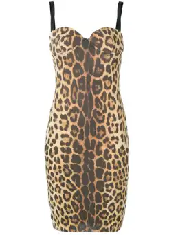 Moschino Leopard Print Sleeveless Bustier Dress Print Size 8 - Brand New! for rent on The Volte - image 3