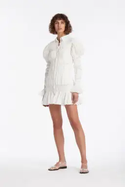 Sir The Label Xanthe L/S Mini Dress Ivory  Size 1 for rent on The Volte - image 1