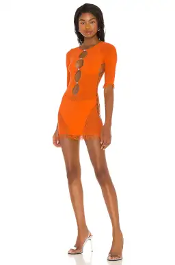 Poster Girl Miranda Mini Dress Tangerine Size 6 for rent on The Volte - image 1
