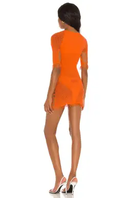 Poster Girl Miranda Mini Dress Tangerine Size 6 for rent on The Volte - image 2