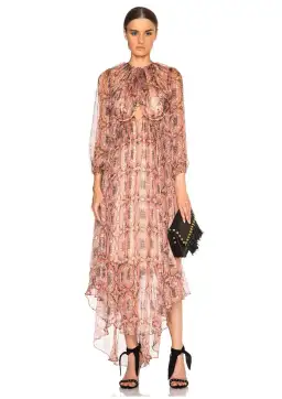 Zimmermann Empire Heiress Dress Ochre Konya Size 8