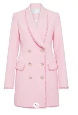 Rebecca Vallance Garance Blazer Mini Dress Pink Size 8 for rent on The Volte - image 4
