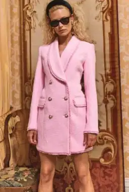 Rebecca Vallance Garance Blazer Mini Dress Pink Size 8 for rent on The Volte - image 1