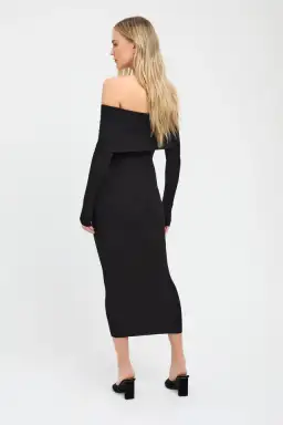 Kookai Lola Fold-Down Midi Dress Size 2/AU 12 for rent on The Volte - image 4