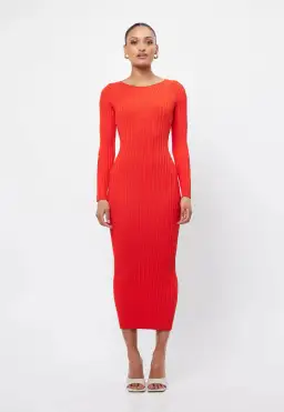Mossman The Vivid Knit Dress Red Size 10 for rent on The Volte - image 1