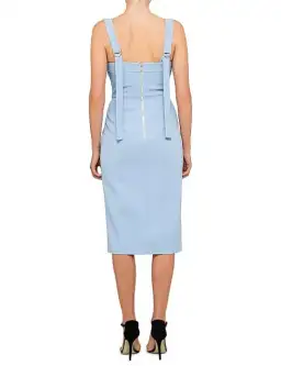 Rebecca Vallance Celestina Midi Dress Light Blue Size 8 for rent on The Volte - image 2