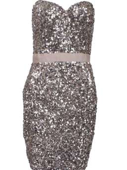 Rachel Gilbert Milio Dress Silver Size 10 for rent on The Volte - image 2