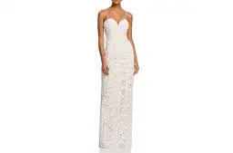 Bariano Emma Sweetheart Lace Gown White/Nude Size 8 for rent on The Volte - image 4