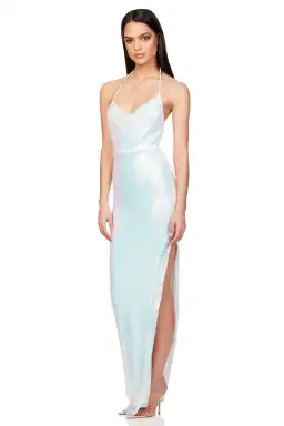 Nookie Mira Gown Irridescent White Size S / Au 8 for rent on The Volte - image 1