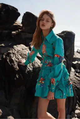 Kate Ford Cordia Layered Dress Print Size 1/Au 8 for rent on The Volte - image 3