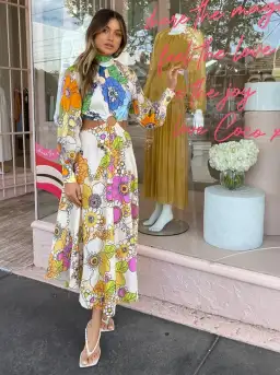 Alemais Farrah Cut Out Dress Print Size 8 for rent on The Volte - image 2