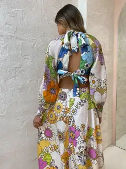 Alemais Farrah Cut Out Dress Print Size 8 for rent on The Volte - image 5