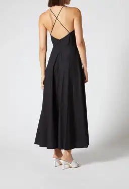 Scanlan Theodore Cotton Strappy Dress Dress NAVY Size 8 for rent on The Volte - image 2