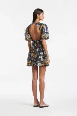 Sir the Label Lilian Open Back Mini Dress Delia Print Size 1 for rent on The Volte - image 4