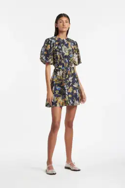 Sir the Label Lilian Open Back Mini Dress Delia Print Size 1 for rent on The Volte - image 1