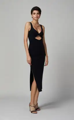 Bec & Bridge Joelle Midi Dress Black Size 10 for rent on The Volte - image 1