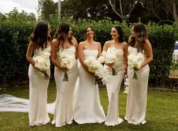 Shona Joy La Lune Lace Back Maxi Dress Cream Size 14 for rent on The Volte - image 2