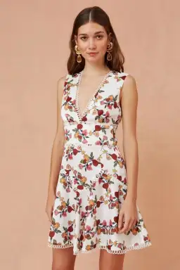 Keepsake Everlasting Mini Dress Vine Print Size L / Au 12 for rent on The Volte - image 2