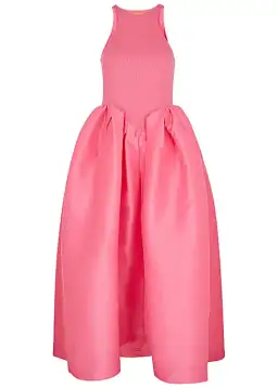  Marques' Almeida Cotton And Taffeta Midi Dress in Pink Size S / Au 8 for rent on The Volte - image 3