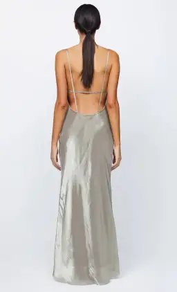 Bec & Bridge Fleur Maxi Dress Silver Size S / AU 8 for rent on The Volte - image 3