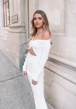 Sir the Label Kelvin Off The Shoulder Dress White Size 6 for rent on The Volte - image 4