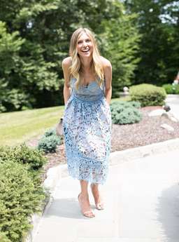 SELF-PORTRAIT blue Azaelea Dress size 10 for rent on The Volte - image 3