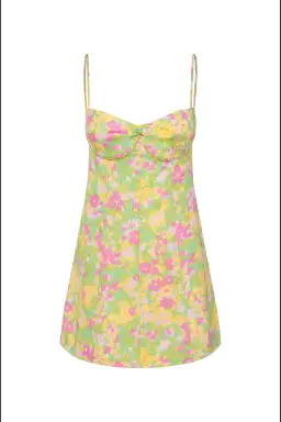 With Jean Dolce Dress in Honey Suckle Print Size 8  for rent on The Volte - image 4