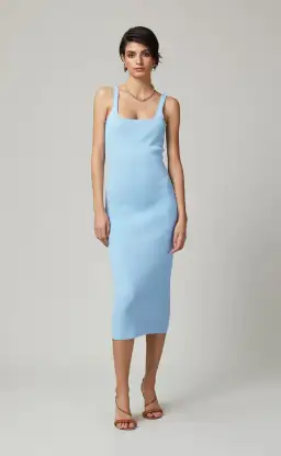 Bec & Bridge Emeline Midi Dress Blue Size 10 for rent on The Volte - image 1