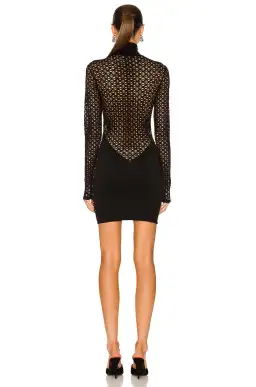 Dion Lee Seamless Tube Mini Dress Black Size 8 