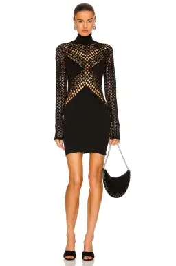 Dion Lee Seamless Tube Mini Dress Black Size 8 