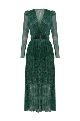 Sheike All That Sparkles Dress Green Size 8