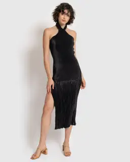 L’Idee Soireè Halter Gown Black Size 8 for rent on The Volte - image 1