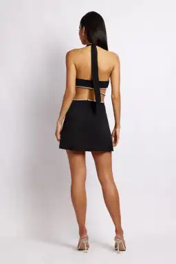 Meshki Nicha Mini Dress Black Size XS/ Au 6 for rent on The Volte - image 2