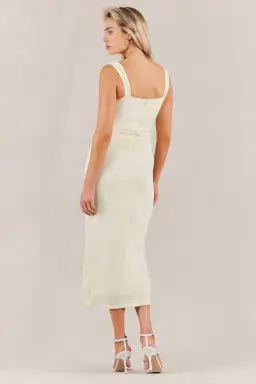 Misha Dolores Dress Butter Yellow Size 6 for rent on The Volte - image 3