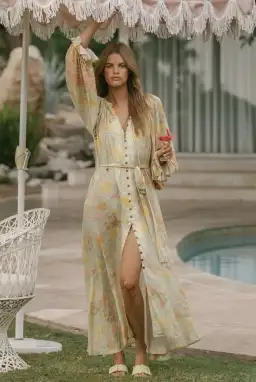 Spell & The Gypsy Butterfly Gown Print Size 8 for rent on The Volte - image 2