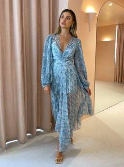 Acler Astone Dress In Blue Fields Size 8 for rent on The Volte - image 2