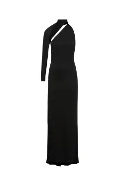 Scanlan Theodore Italian Knit Gown Black Size 6 for rent on The Volte - image 3