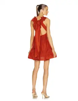 Zimmermann Lovestruck Garland Mini Dress Red Size 3 / Au 14  for rent on The Volte - image 3