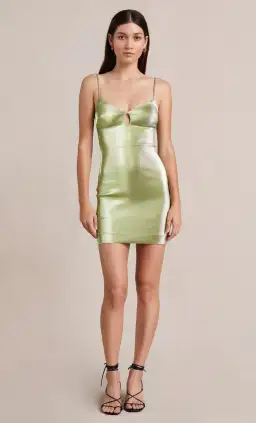 Bec & Bridge Lime Cordial Mini Dress Green Size 8 for rent on The Volte - image 1