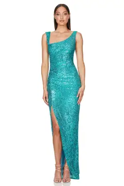 Nookie Elsa Gown Aqua Size M  for rent on The Volte - image 1