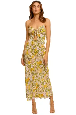 Bec & Bridge Brady Midi Dress Print Size 8 for rent on The Volte - image 1