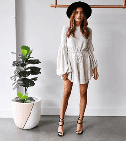 Shona Joy Aimee Balloon Sleeve Mini Dress White size 8 for rent on The Volte - image 1