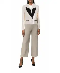 Zimmermann Cropped Tuxedo Jacket Milk Size 1 / Au 10 for rent on The Volte - image 4