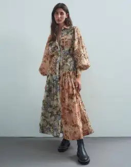 Alemais Phillipa Shirtdress Mix Floral Size 14  for rent on The Volte - image 1